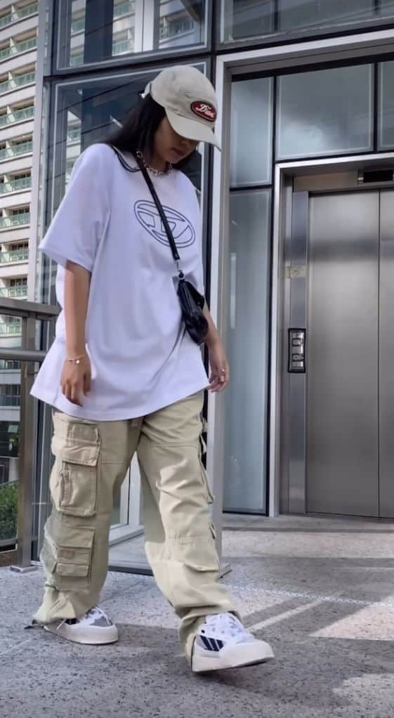 تیشرت لانگ برای استایل تینیجری تابستانی