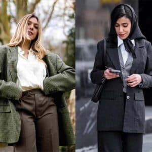 استایل رسمی و کژوال رترو زنانه