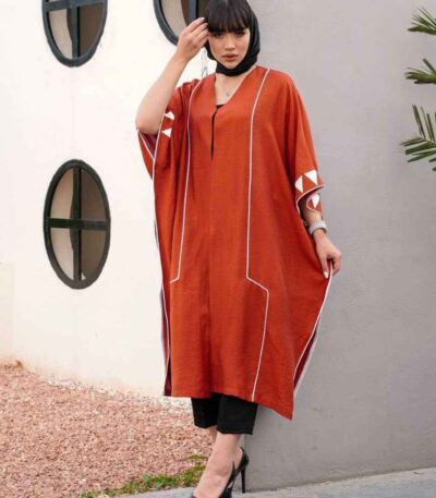 پانچ کرسپو زنانه فری سایز رنگ قرمز