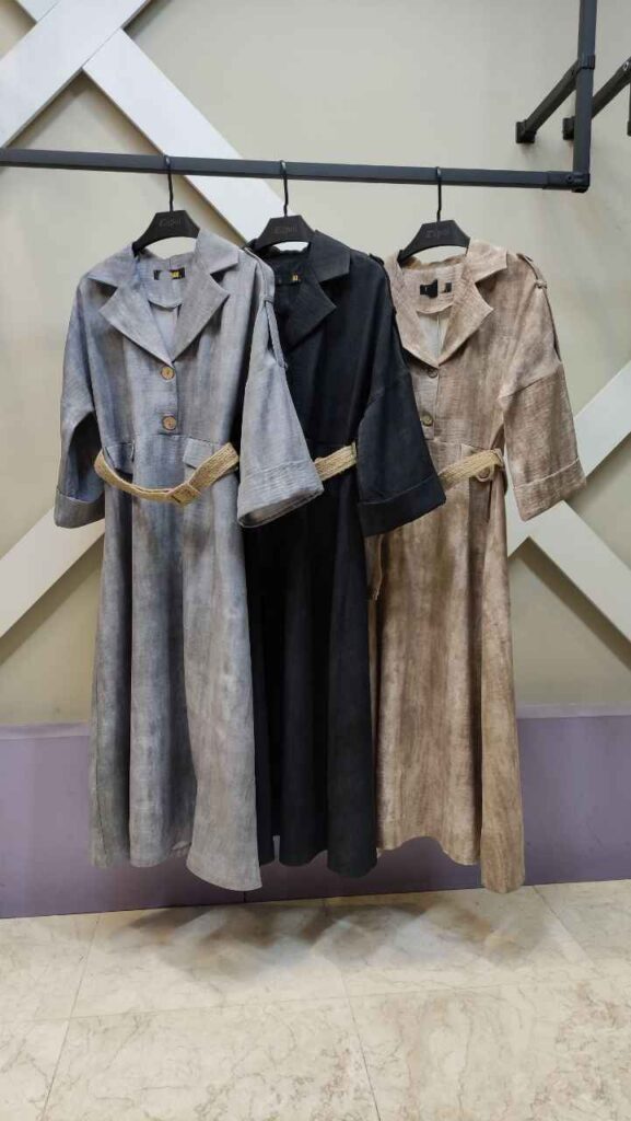 رنگبندی مانتو بلند گازوئیلی جدید دو سایزی تا سایز 46